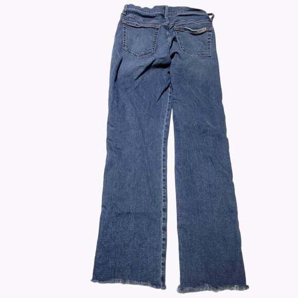 Joes Jeans Womens Size 26 Straight Leg Mid Rise Medium Wash Raw Hems Denim Pants - Picture 3 of 7